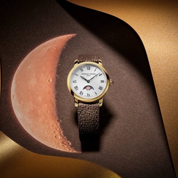 Frederique Constant Women's Classic Moon Phase Quartz Watch 30MM FC-206RS1S5 - Picture 3 of 5